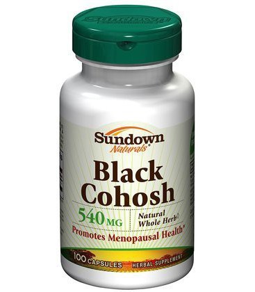 Sundown Naturals Black Cohosh, 540 mg, Capsules, 100 ct.