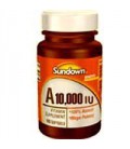 Vitamin A 10000 I.U. Vitamin Supplements Softgels, By Sundown - 100 Softgels