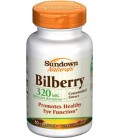 Sundown Bilberry Capsules - 60-Count Bottles (Pack of 2)