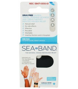 Sea-Band Adult Wristband, Color May Vary, 1-Pair