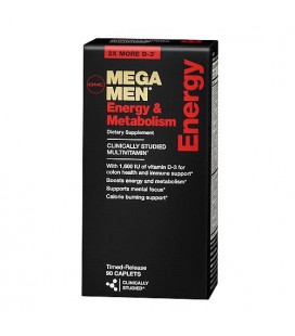 GNC MEGA MEN Energy & Metabolism 90 Caplets Multivitamin