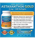 Natural Astaxanthin GOLD, 4mg, 120 Softgels