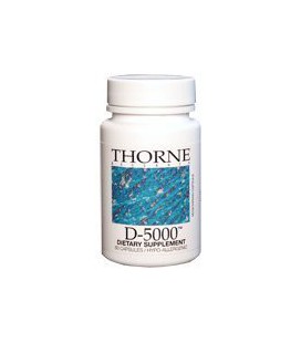 Thorne Research - D-5000 (5000 IU Preservative Free Vitamin D3) - 60's