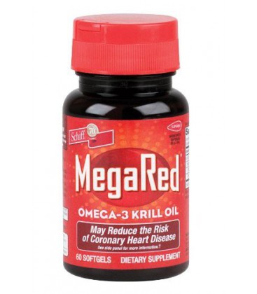 Schiff Mega Red Omega 3 Krill Oil 300 Mg, 60 Ct Box