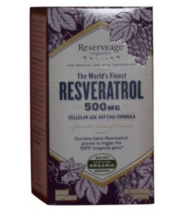 ReserveAge Resveratrol Vegetarian Capsules, 500 Mg, 60-Count