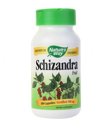 Nature's Way Schizandra Fruit, 100 Capsules (Pack of 2)