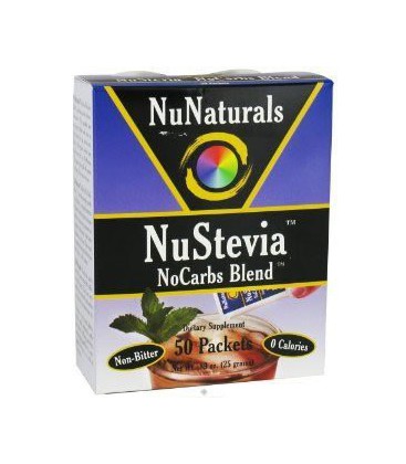 NuNaturals Nustevia Nocarbs Blend, 50 Packets