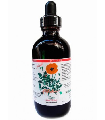 California Poppy (Eschscholzia Californica) Organic Liquid Extract Tincture 4 Oz (120ml)