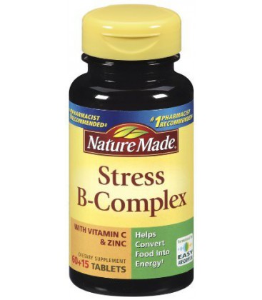 Nature Made Stress B Complex with Zinc Tablets, 75 Count