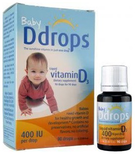 Ddrops Baby Ddrops 400IU (2.5mL), 90-drops Box