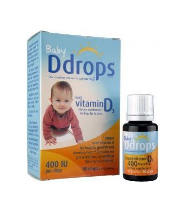 Ddrops Baby Ddrops 400IU (2.5mL), 90-drops Box