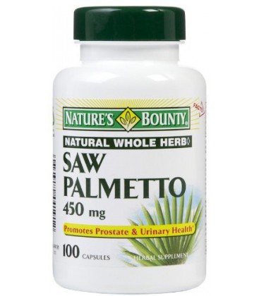 Nature's Bounty Natural Saw Palmetto 450 Mg., 100 Capsules