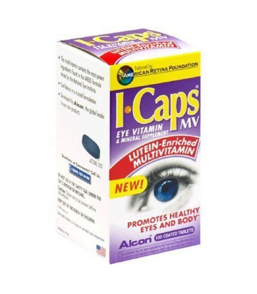 Alcon ICaps Multivitamin Eye Vitamin & Mineral Support, Coated Tablets , 100 tablets