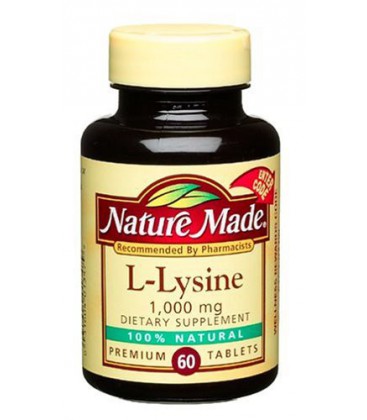 Nature Made L-Lysine 1000mg, 60 Tablets (Pack of 3)