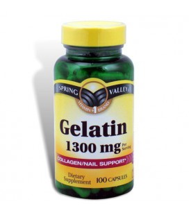 Spring Valley - Gelatin 1300 mg, 100 Capsules