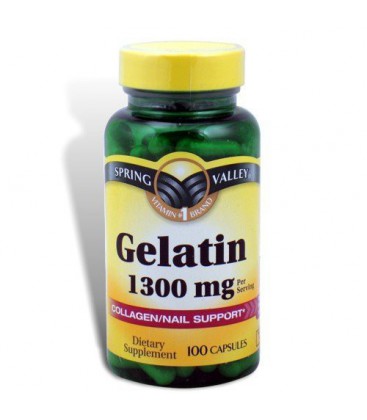 Spring Valley - Gelatin 1300 mg, 100 Capsules