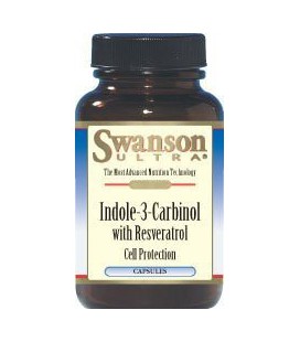 Indole-3-Carbinol with Resveratrol 200 mg 60 Caps by Swanson Ultra