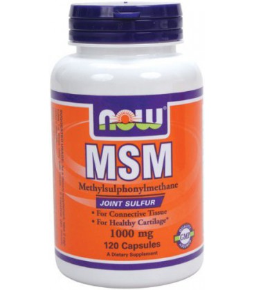 NOW Foods MSM 1000mg, 120 Capsules