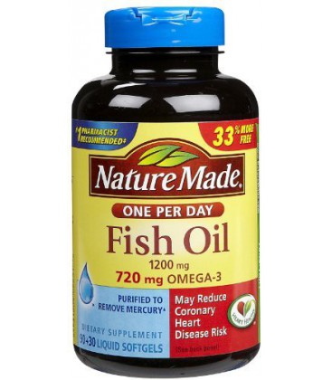 Nature Made Fish Oil Double Strength, 120-Count