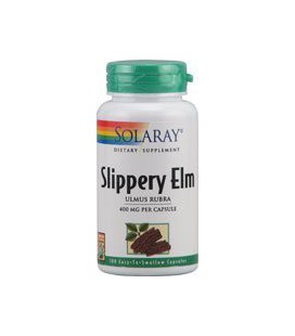 Solaray - Slippery Elm, 400 mg, 100 capsules