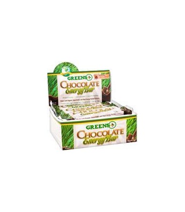 Greens+ Energy Bar Chocolate - Box - 12 Bars - Box