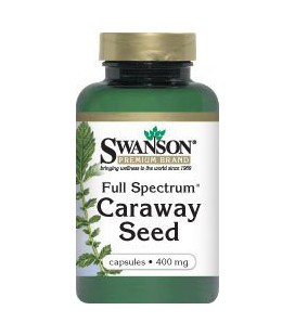 Full Spectrum Caraway Seed 400 mg 60 Caps by Swanson Premium