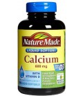 Nature Made Calcium with Vitamin D, 600 mg, Liquid Softgels, 100 ct.