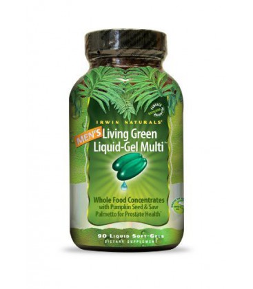 Irwin Naturals Men's Living Green Liquid-Gel Multi Soft-Gels, 90-Count Bottle