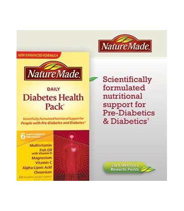 Nature Made Diabetes Health Pack - 60 Packets 60 Day Supply