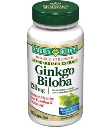 Nature's Bounty Ginkgo Biloba 120mg, 100 Capsules