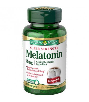 Nature's Bounty Melatonin 5 mg - 250 Softgels