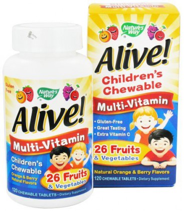 Natur's Way - Alive! Children's Multi-Vitamin Gummies - 90 Chew