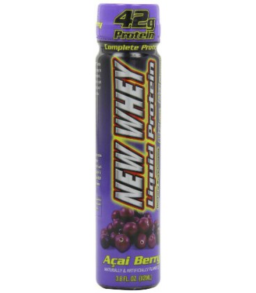 NEW WHEY Liquid Protein, Acai Berry, 12 - 3.8-Ounce Tubes