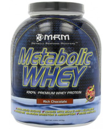 MRM Metabolic Whey Protein Supplement, Rich Chocolate, 5-Pound Jar