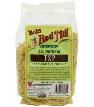 Bob's Red Mill Organic TSP (Textured Soy Protein), 6-Ounce Bags (Pack of 4)