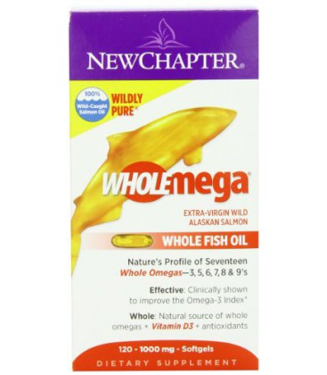 New Chapter Wholemega Whole Fish Oil, 120 Softgels