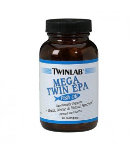 Twinlab Mega Twin EPA Fish Oil, 1200 mg, 60 Softgels