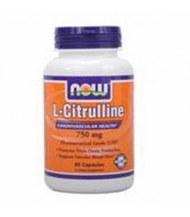 NOW L-CITRULLINE 750 mg - 90 capsules - USP Pharmaceutical Grade