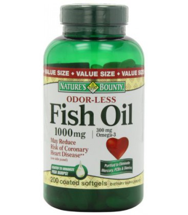 Nature's Bounty Fish Oil (odorless) 1000 Mg., 200-Count