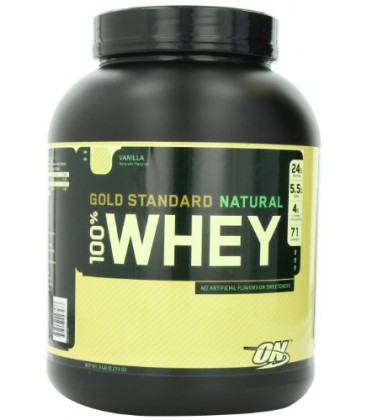 Optimum Nutrition 100% Whey Gold Standard Natural Whey, Vanilla, 5 Pound