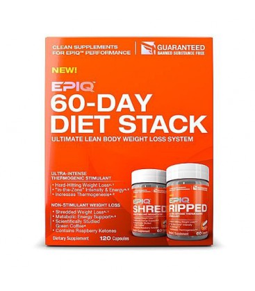 EPIQ 60-Day Diet Stack Ultimate Lean Body Weight Loss System