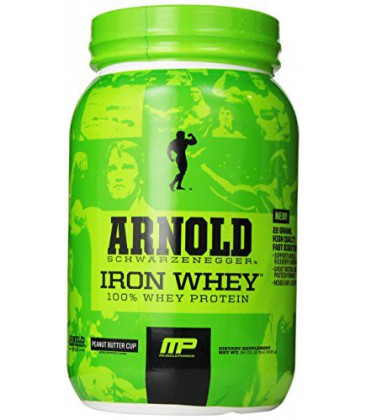 Arnold Schwarzenegger Series Arnold Iron Whey Supplements, Peanut Butter Cup, 2 Pound