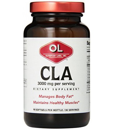 Olympian Labs CLA, 3000 mg, 90 Softgels, Glass