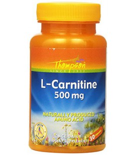 Thompson L-Carnitine , 500 Mg, Naturally Produced Amino Acid, 30Capsules