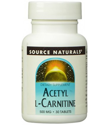 Source Naturals Acetyl L-Carnitine 500mg, 30 Tablets