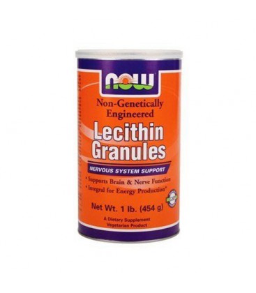 NOW Foods Lecithin Granules, NGE, 1 Pound (Pack of 2)
