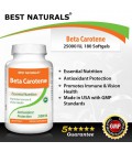 1 Beta Carotene 25000 IU 180 Softgels by Best Naturals - Provitamin A - Essential Nutrition