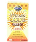 Garden of Life Vitamin Code RAW D3 5000, 60 Capsules