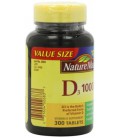 Nature Made Vitamin D3 1000 IU Value Size 300-Count Tablets