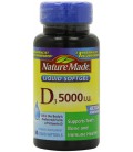 Nature Made Vitamin D-3, 5000IU, 90 Softgels